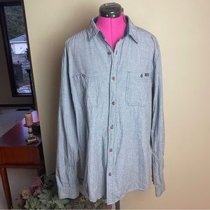 Ocean Current Buttondown Men Long Sleeve Top